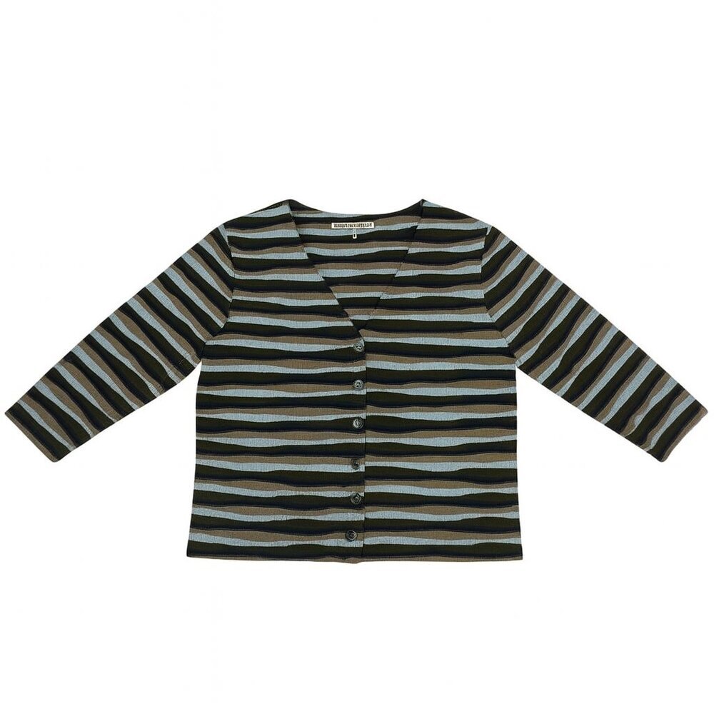 Andria Lieu Striped Knit Top Set | Long Sleeve + Short Slee